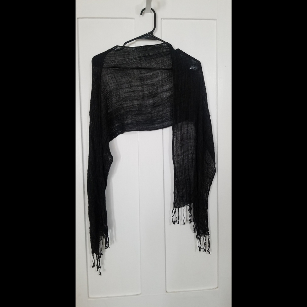 🌹Black Tassel Scarf or Wrap